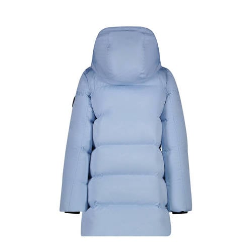 Cars gewatteerde winterjas YLIE lichtblauw Meisjes Polyester Capuchon Effen 116