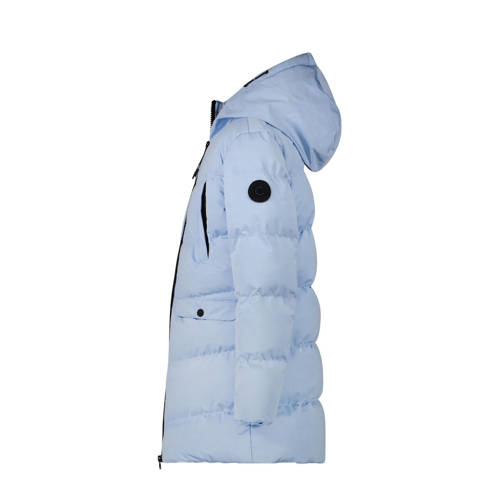 Cars gewatteerde winterjas YLIE lichtblauw Meisjes Polyester Capuchon Effen 116