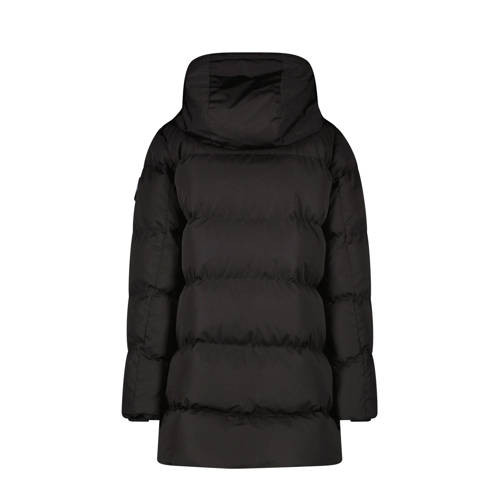 Cars gewatteerde winterjas YLIE zwart Meisjes Polyester Capuchon Effen 176