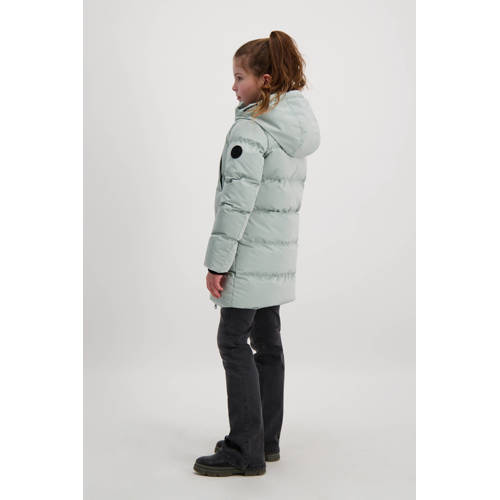 Cars gewatteerde winterjas YLIE mintgroen Meisjes Polyester Capuchon Effen 176