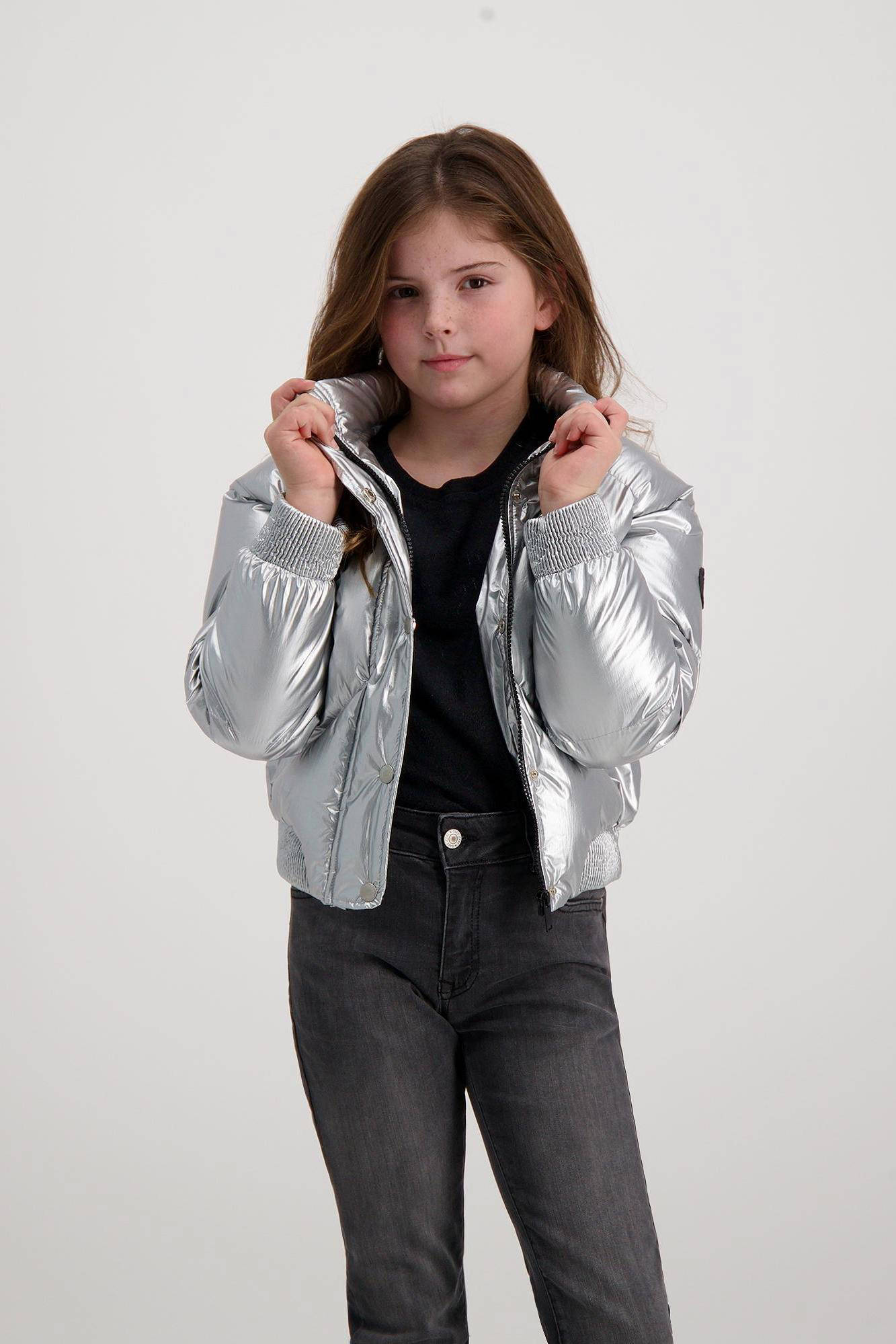 Cars metallic gewatteerde winterjas SILLY zilver | kleertjes.com