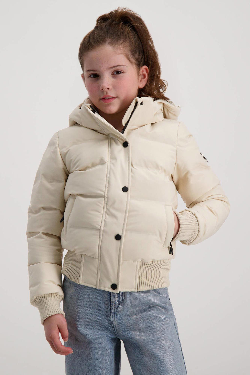 Amur Leopard Winterjas voor kinderen, met capuchon, donsjack voor