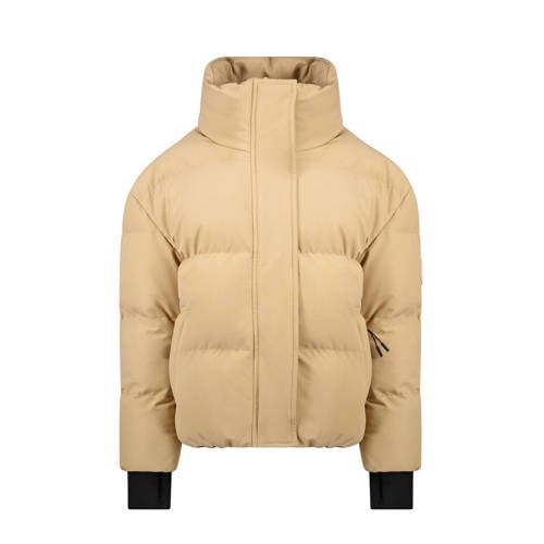 Cars gewatteerde winterjas CALEY zand Beige Nylon Capuchon Effen