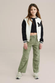 thumbnail: WE Fashion bomberjack zomer beige/donkerblauw