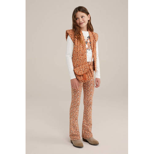 WE Fashion Tas Oranje Meisjes Polyester All over print