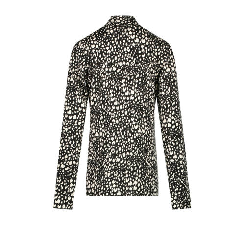 Cars longsleeve MARTINA met all over print zwart wit Meisjes Polyamide Opstaande kraag 152