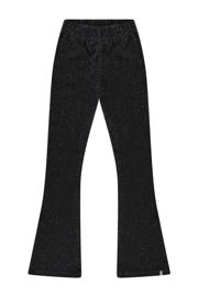 thumbnail: Zwarte meisjes Cars regular fit broek van viscose met effen