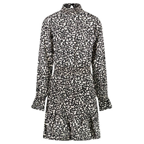 Cars jurk FLYAN met all over print zwart/wit Meisjes Viscose Klassieke kraag - maat 128 afbeelding
