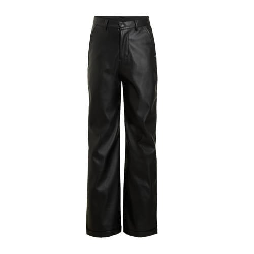 Cars imitatieleren regular fit broek INNESSY zwart Meisjes Imitatieleer - maat 176 afbeelding