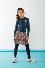 thumbnail: B.Nosy halter jurk Dante met all over print donkerblauw/bruin