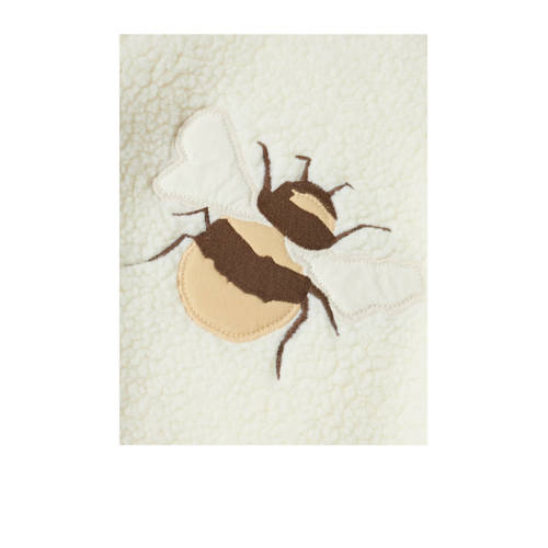 LIL' ATELIER MINI teddy jas offwhite bee Ecru Backprint 86