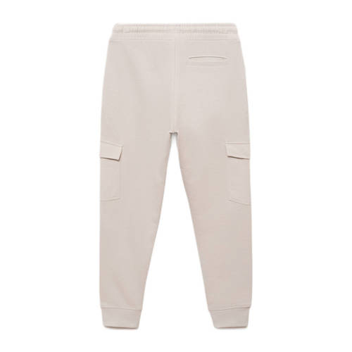 Mango Kids joggingbroek beige Jongens Sweat Effen 140