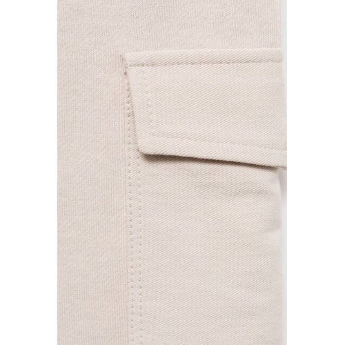 Mango Kids joggingbroek lichtzand Zwart Jongens Sweat Effen 152