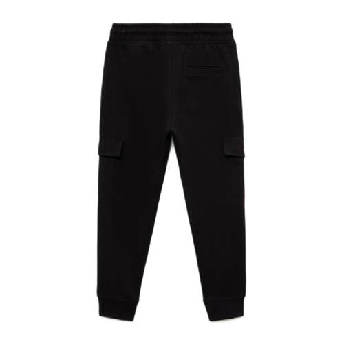 Mango Kids joggingbroek zwart Jongens Sweat Effen 128