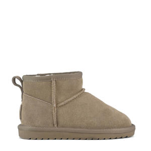   suède enkelboots taupe
