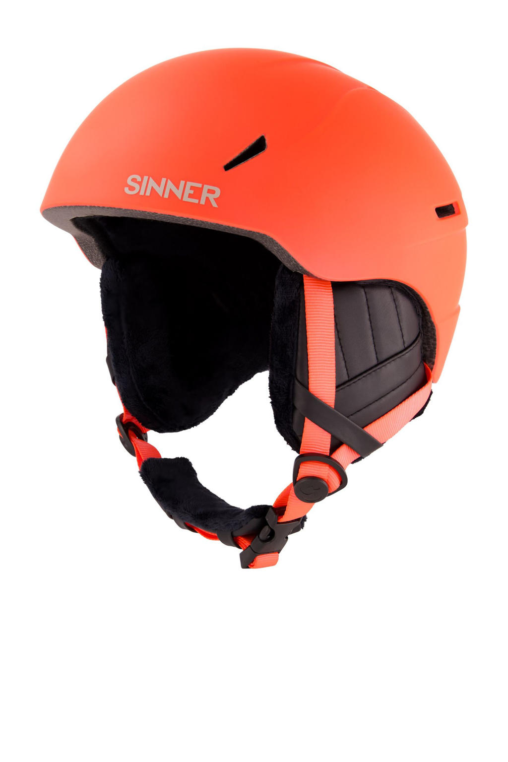 Sinner Junior skihelm Crest mat oranje