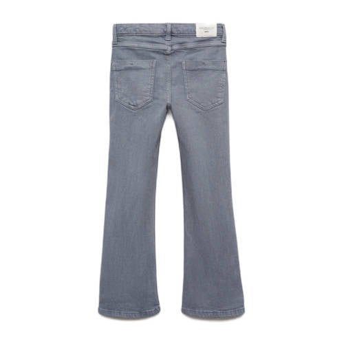 Mango Kids flared jeans middenblauw Meisjes Katoen Effen 116