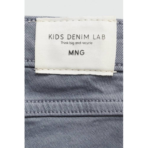 Mango Kids flared jeans middenblauw Meisjes Katoen Effen 116