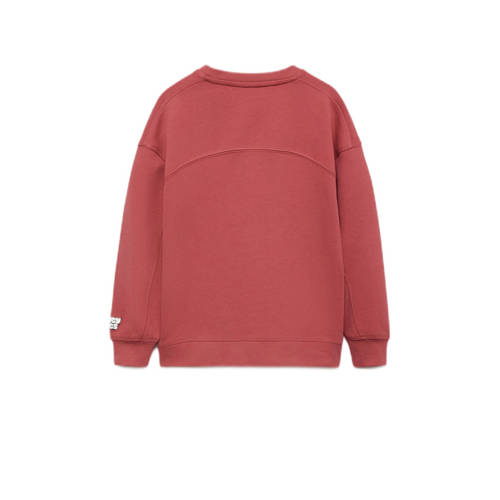 Mango Kids Tweety; Looney Tunes sweater met printopdruk lichtrood Printopdruk 140