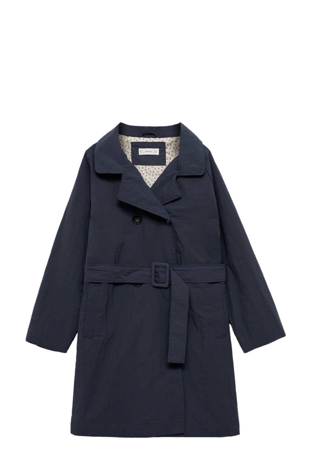 Mango Kids coat donkerblauw