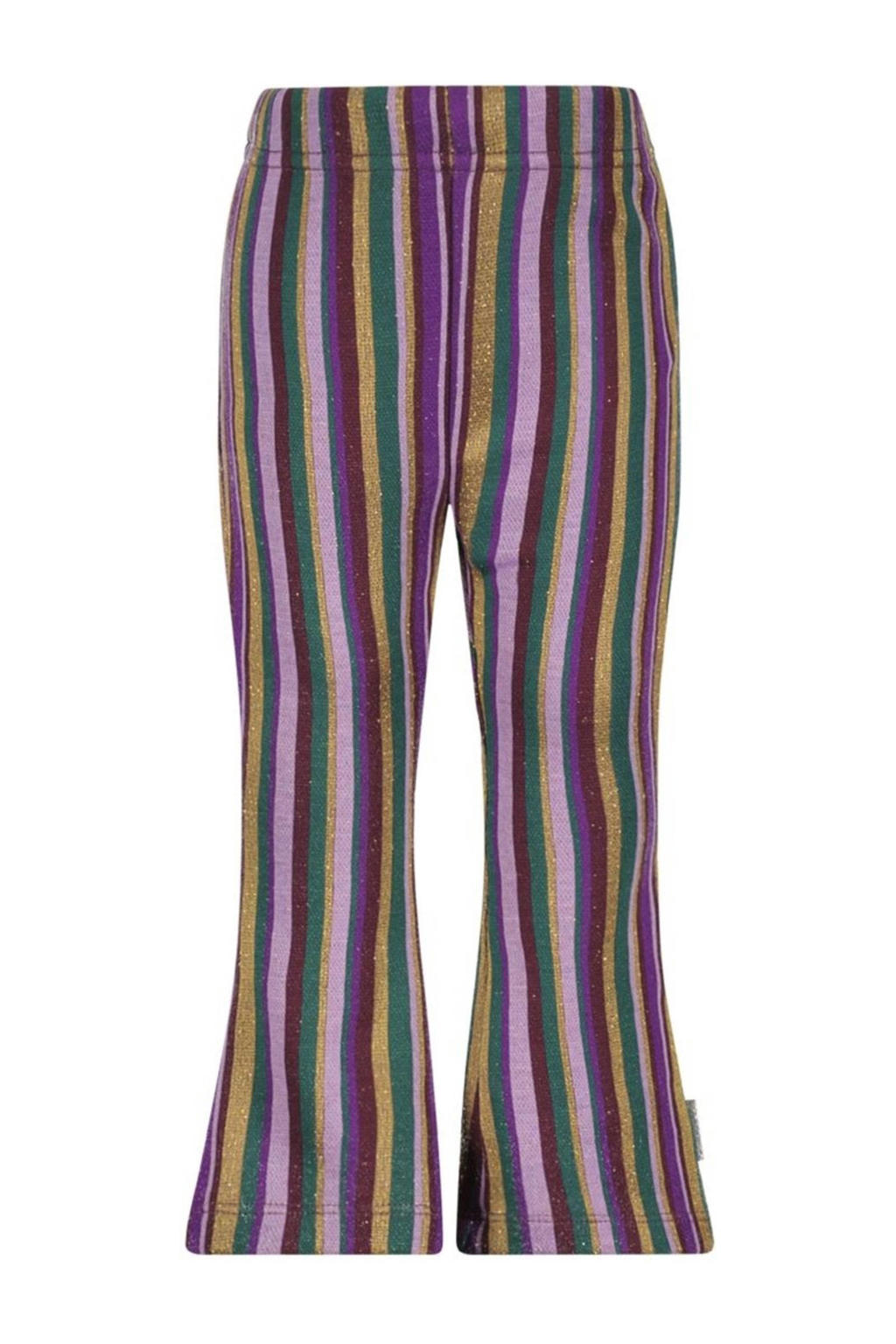 gestreepte high waist broek