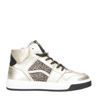 thumbnail: Gouden meisjes Red Code leren sneakers met rits- en vetersluiting