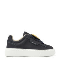 thumbnail: Donkerblauwe jongens Nubikk Vince Tora K nubuck sneakers met veters en effen