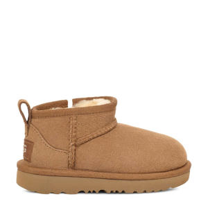 Classic Ultra Mini Peuter/Kleuter suède enkelboots chesnut