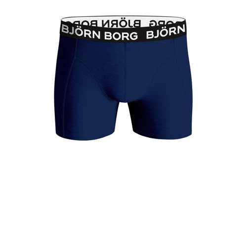 Björn Borg boxershort set van 3 blauw donkerblauw zwart Jongens Stretchkatoen 146-152