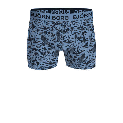 Björn Borg boxershort set van 3 blauw donkerblauw zwart Jongens Stretchkatoen 146-152