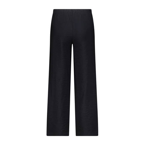 America Today wide leg broek zwart Meisjes Viscose Effen 122 128