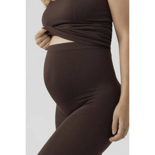 Mamalicious skinny zwangerschapslegging MLTIA Broek Bruin Dames Polyamide S M