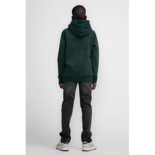 Petrol Industries hoodie groen Trui Jongens Sweat Capuchon Printopdruk 116