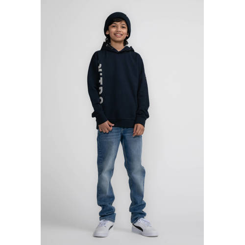 Petrol Industries hoodie blauw Trui Jongens Sweat Capuchon Logo 140