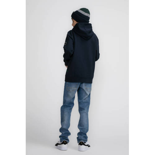 Petrol Industries hoodie blauw Trui Jongens Sweat Capuchon Logo 140