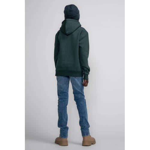 Petrol Industries hoodie groen Trui Jongens Sweat Capuchon Effen 152