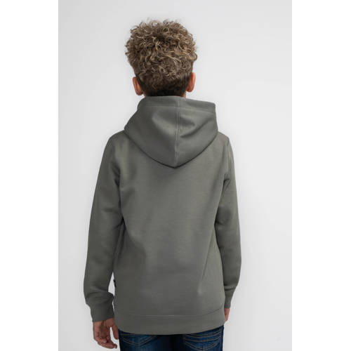 Petrol Industries hoodie groen Trui Jongens Sweat Capuchon Printopdruk 140