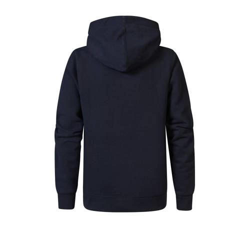 Petrol Industries hoodie blauw Trui Jongens Sweat Capuchon Printopdruk 140