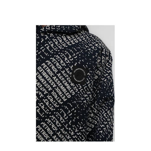 Petrol Industries hoodie blauw Trui Jongens Sweat Capuchon All over print 164
