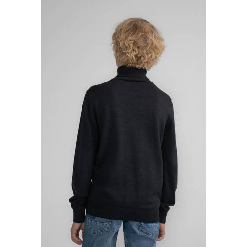 Petrol Industries coltrui blauw Effen 128 | Trui van