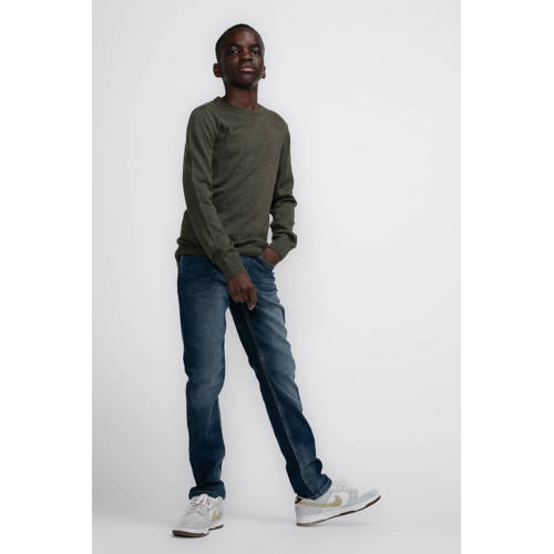Petrol Industries straight leg jeans dark used Blauw Jongens Denim Effen - maat 122 afbeelding