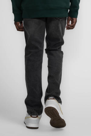 straight leg jeans black stone
