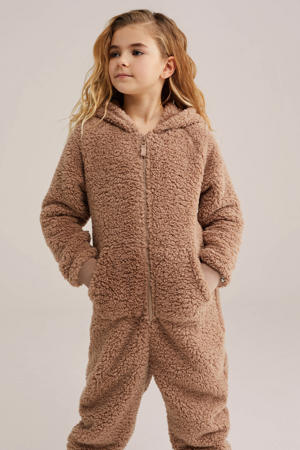 teddy onesie lichtbruin