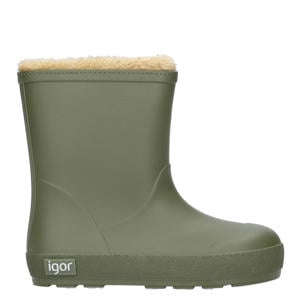 Yogi Borreguito gevoerde regenlaarzen kaki
