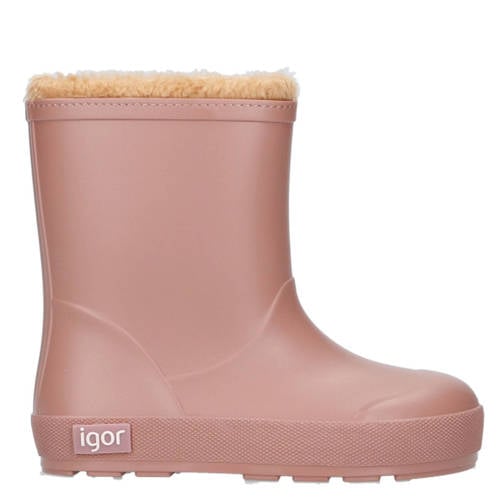 Igor Yogi Borreguito gevoerde regenlaarzen roze Meisjes Rubber Effen - maat 28 afbeelding