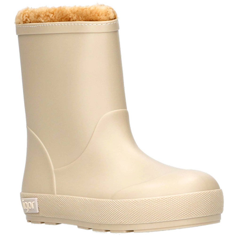 Igor gevoerde regenlaarzen beige