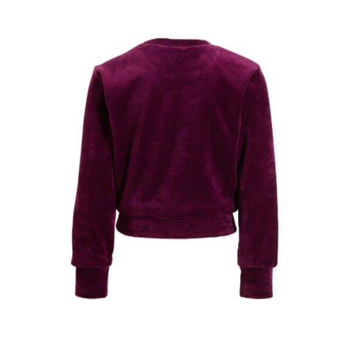 Orange Stars sweater Rumi donkerpaars Trui Meisjes Katoen Ronde hals Meerkleurig