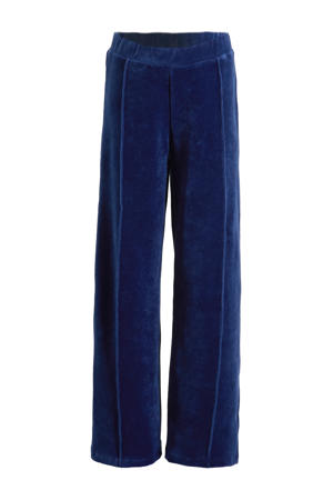 wide leg broek donkerblauw