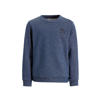 Anytime sweater denim look blauw