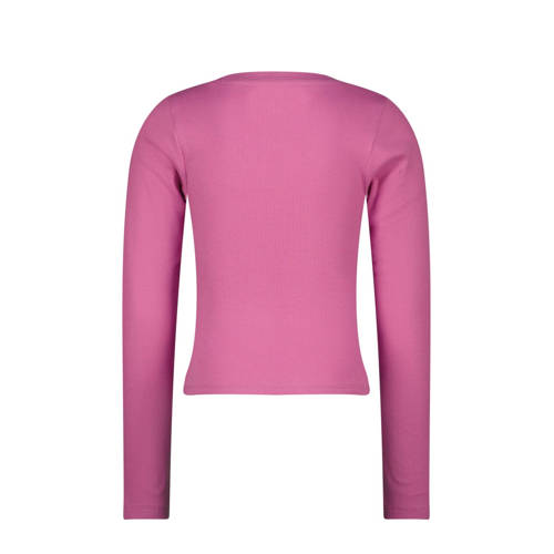 Raizzed longsleeve Roze Meisjes Stretchkatoen Ronde hals Effen 176
